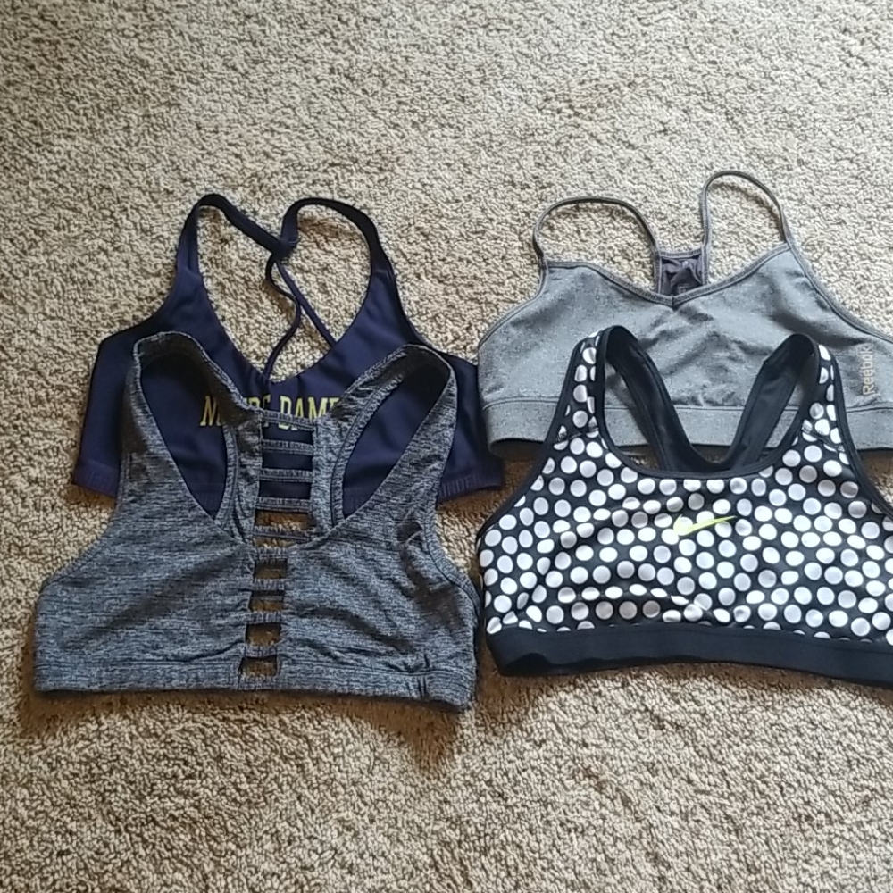 Lot of 4 Large Sports Bras